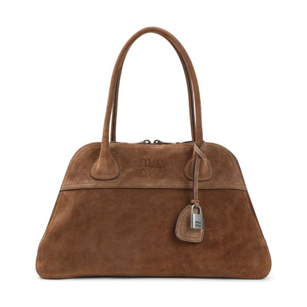 Miu Miu Vivant Suede Leather Bag Women